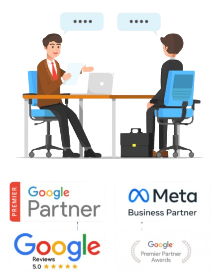 Business consultation with Razobyte experts and partner certifications